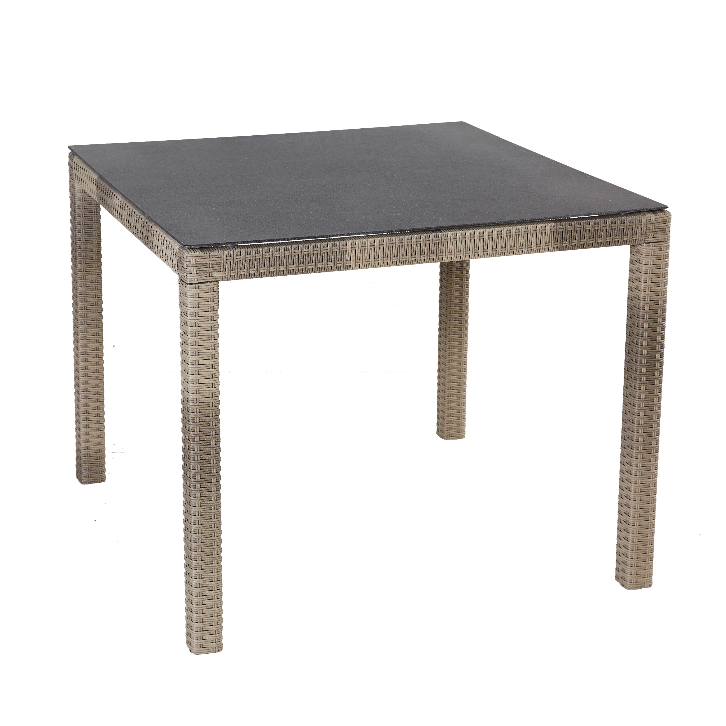 LC Garden »Turin« Dining Bistrotisch Terrassentisch 90 x 90 cm natur