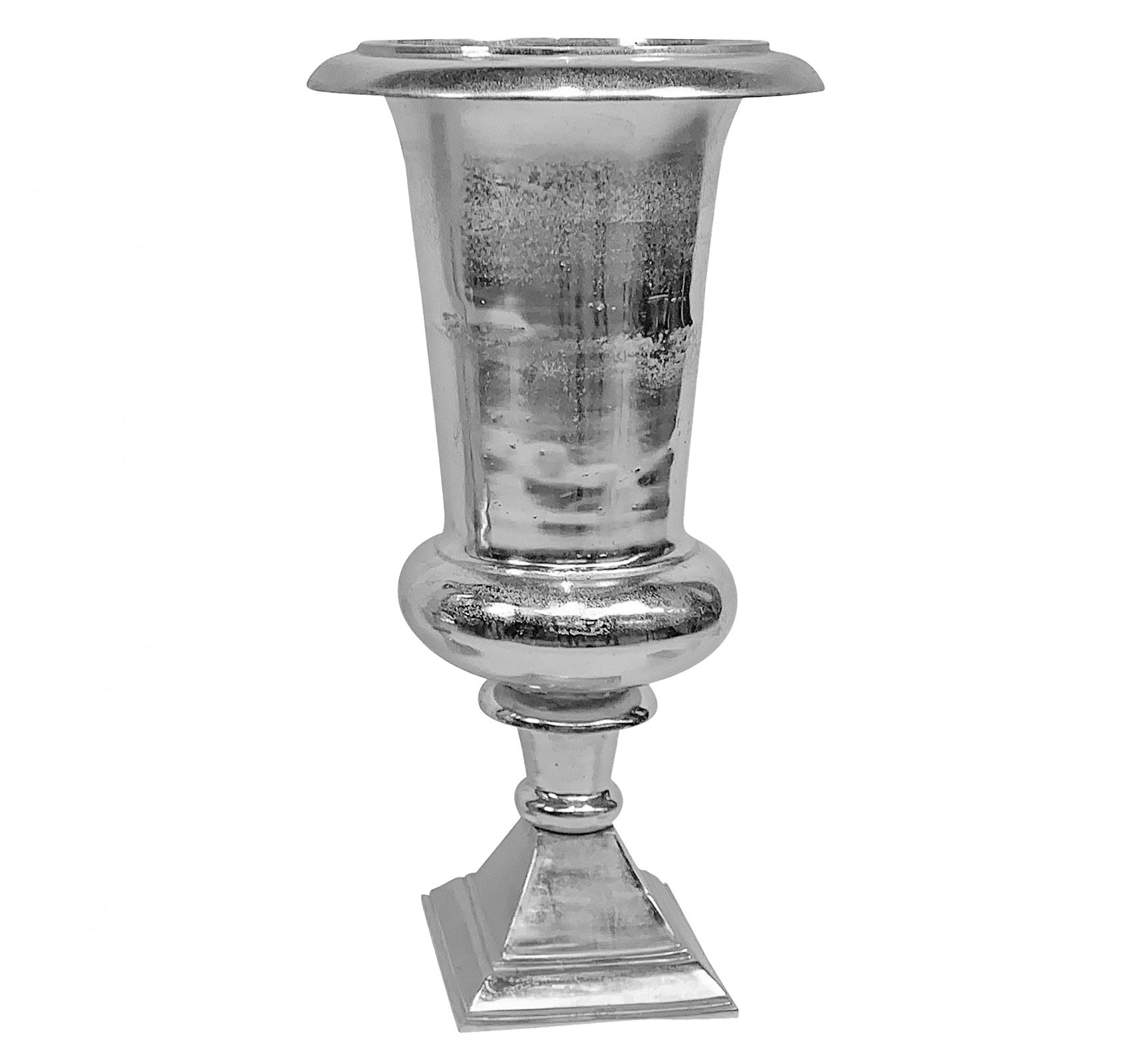 LC Home »Designer Vase« Pokalform Raw Nickel 50x50x100cm
