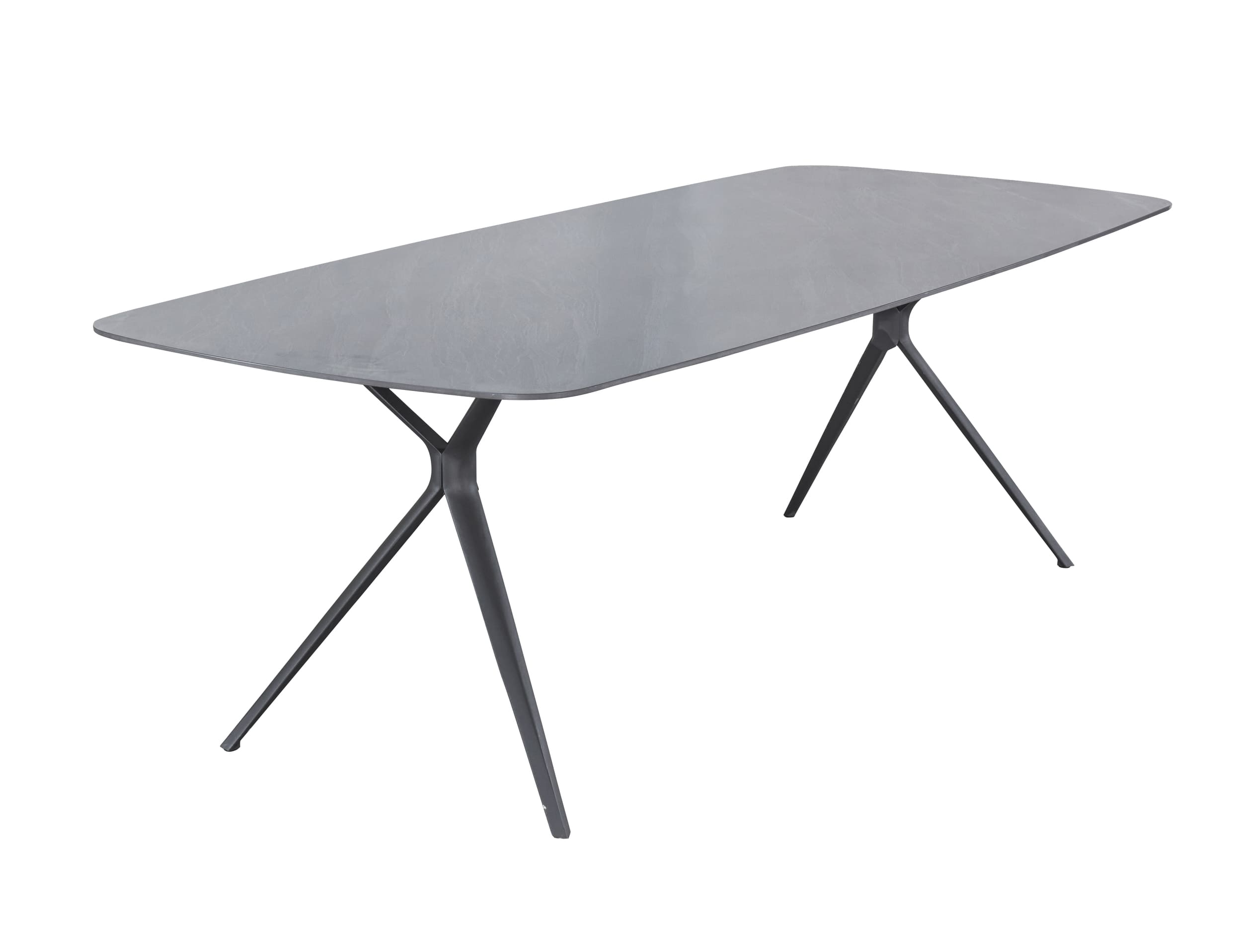LC Garden »Bari« Gartentisch 180x100cm grau Aluminium/sintered stone Stativ-Gestell Esstisch