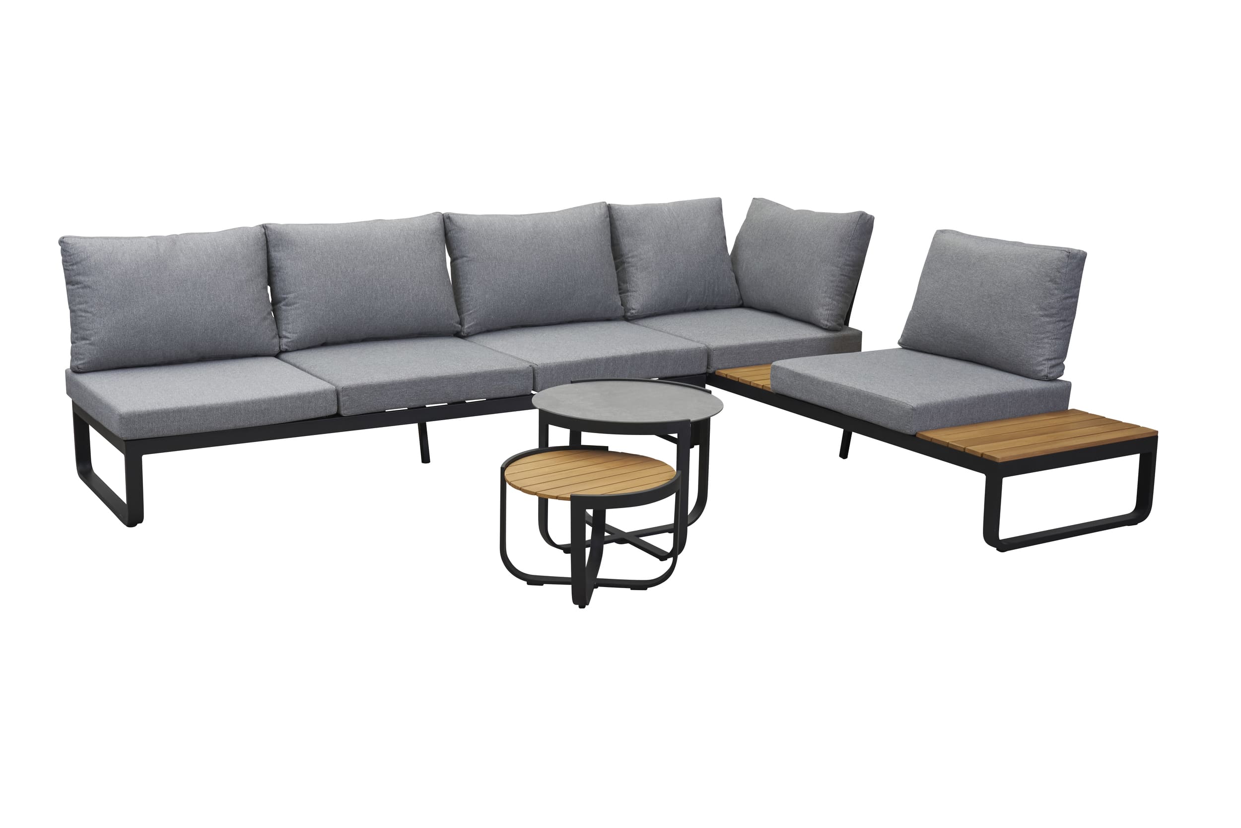 LC Garden »Suneca« Living Lounge Sitzgruppe Gartenlounge inkl. Loungetisch Teakholz