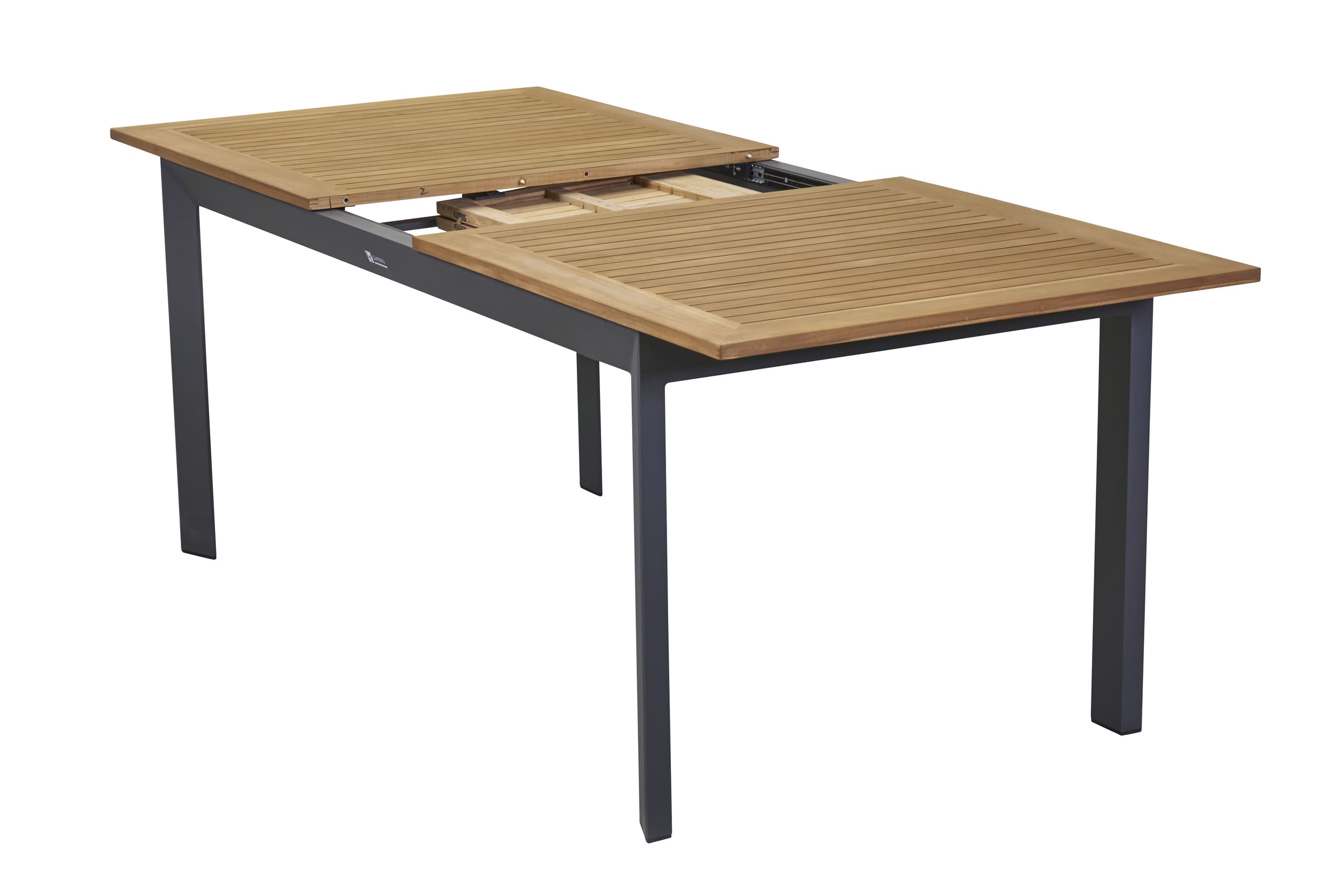 LC Garden »Unicamo« Ausziehtisch anthrazit/Teak 180/240cm Gartentisch Terrassentisch