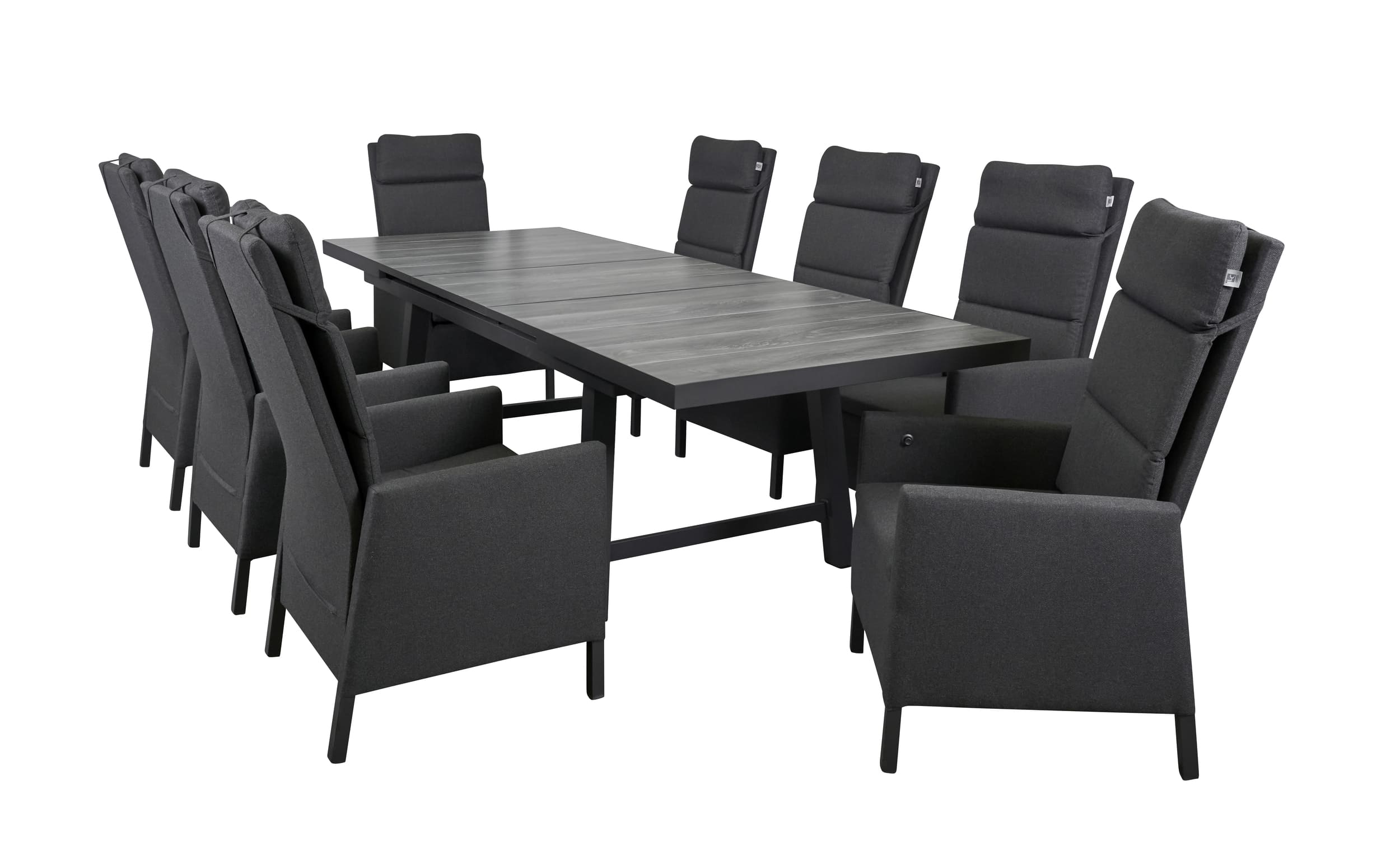 LC Garden »Solverde« Dining Set II Anthrazit/Sooty Sitzgruppe Gartenset