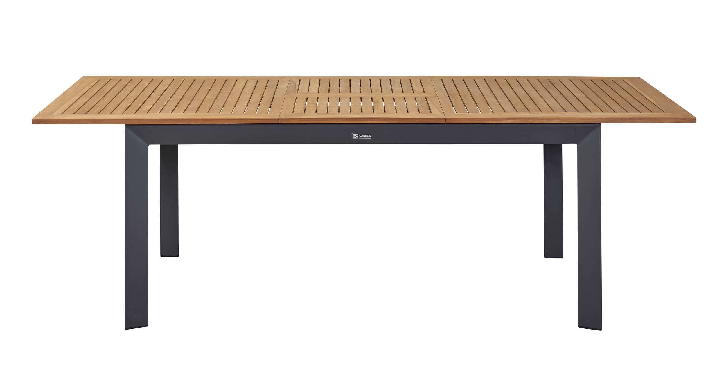 LC Garden »Unicamo« Ausziehtisch anthrazit/Teak 180/240cm Gartentisch Terrassentisch