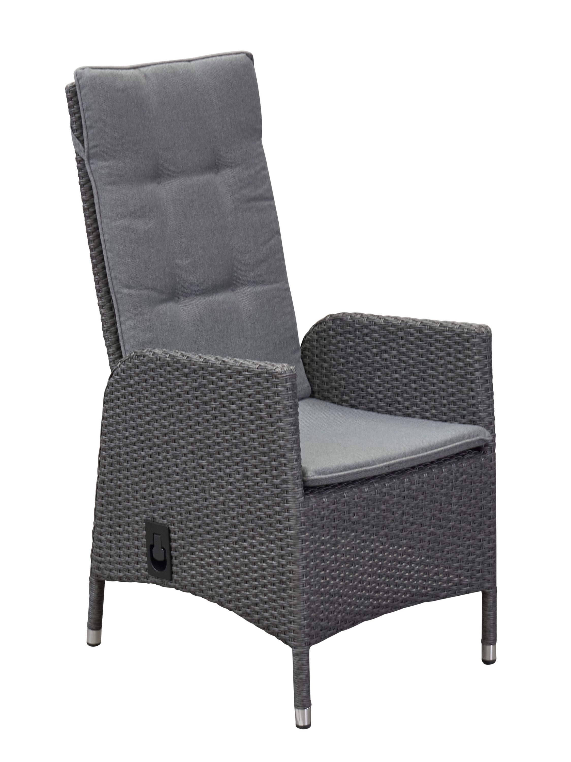 LC Garden »Roma« grau-mix Dining Set II 200cm Esstisch Sitzgruppe Gartenset (Barcelona Geflecht)