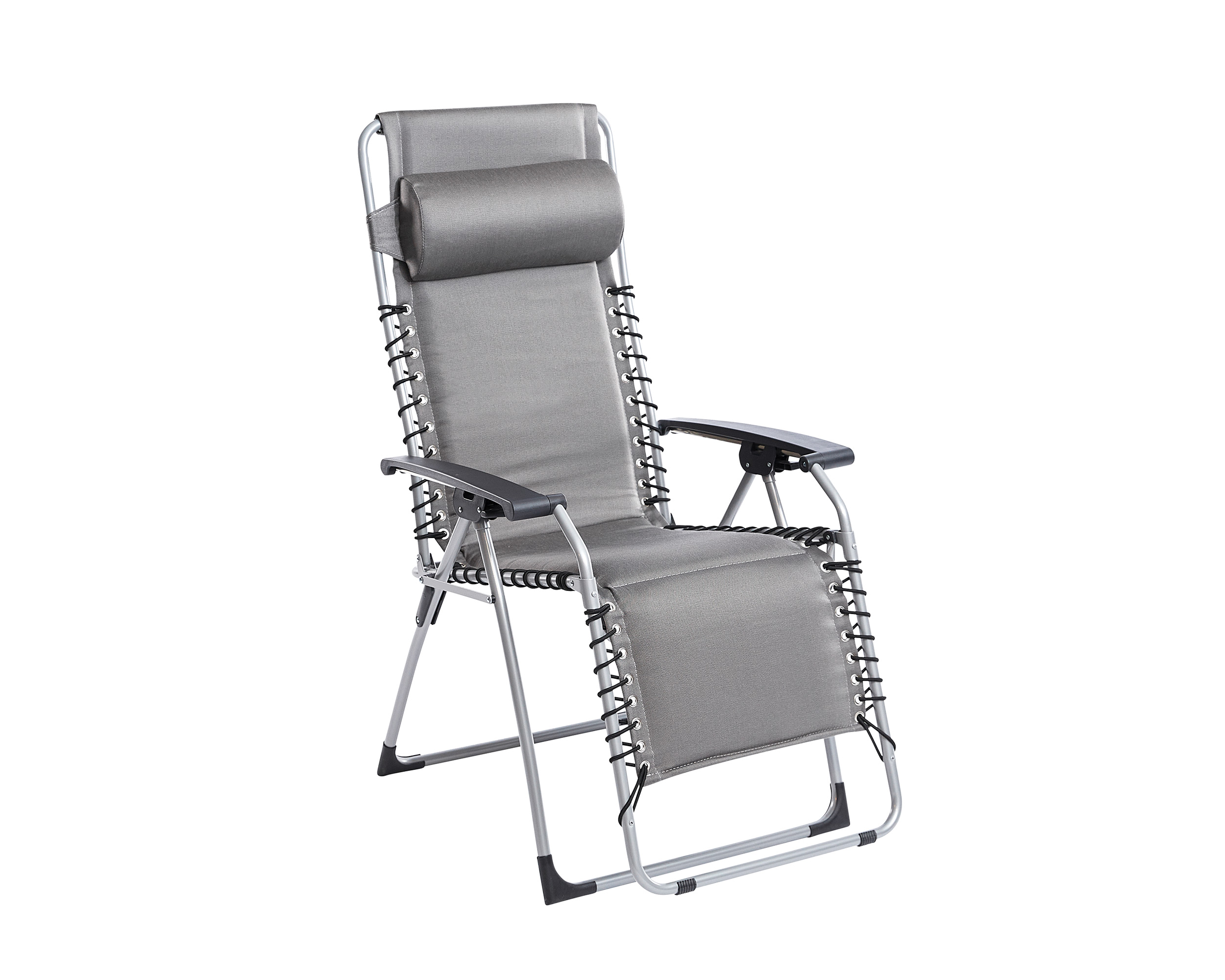 Sungörl »Oasi« Relaxliege grau Aluminium Sonnenliege Liegestuhl Gartenliege Campingliege