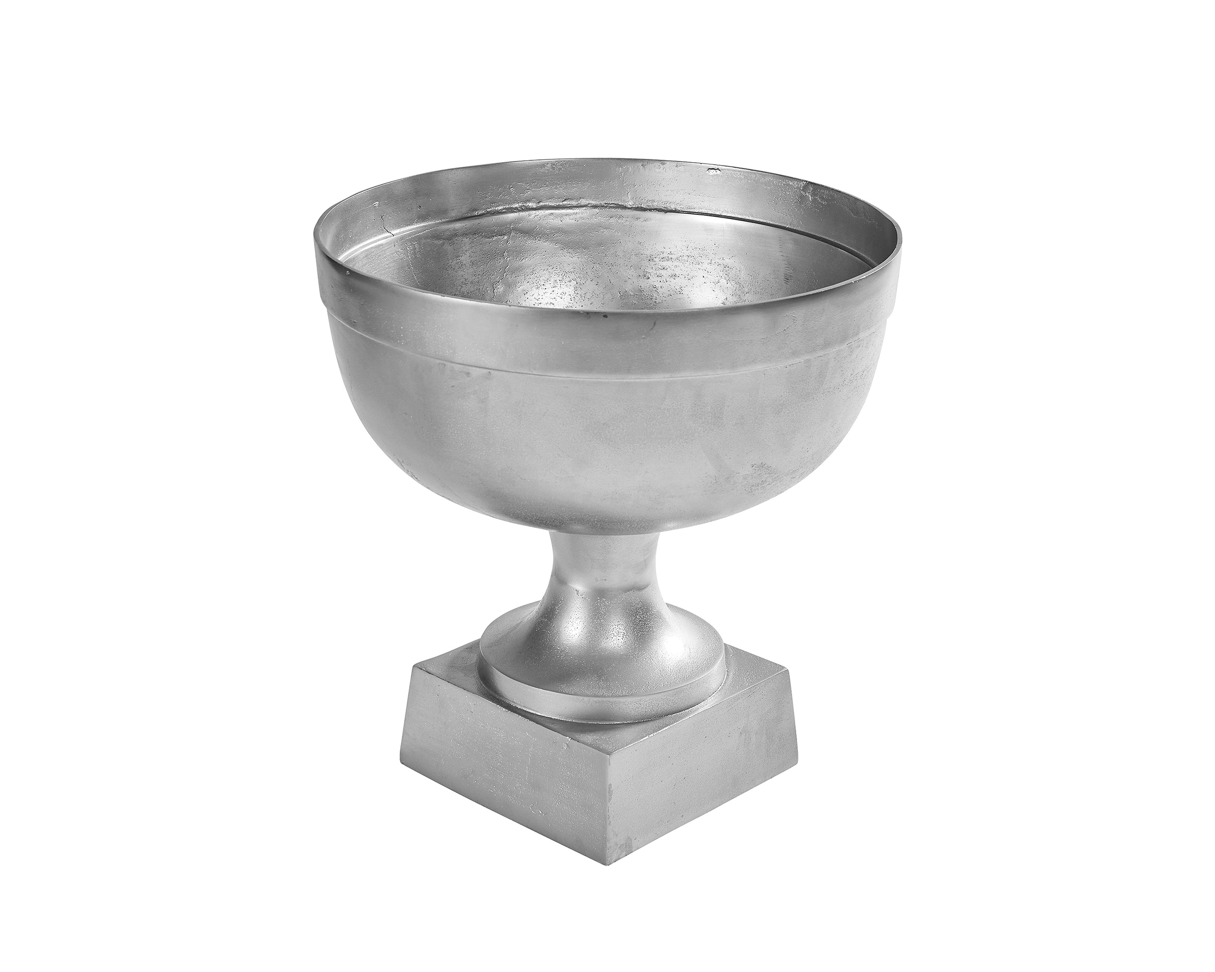 LC Home »Deko Standschale« Alu Raw Nickel 26x26x27cm