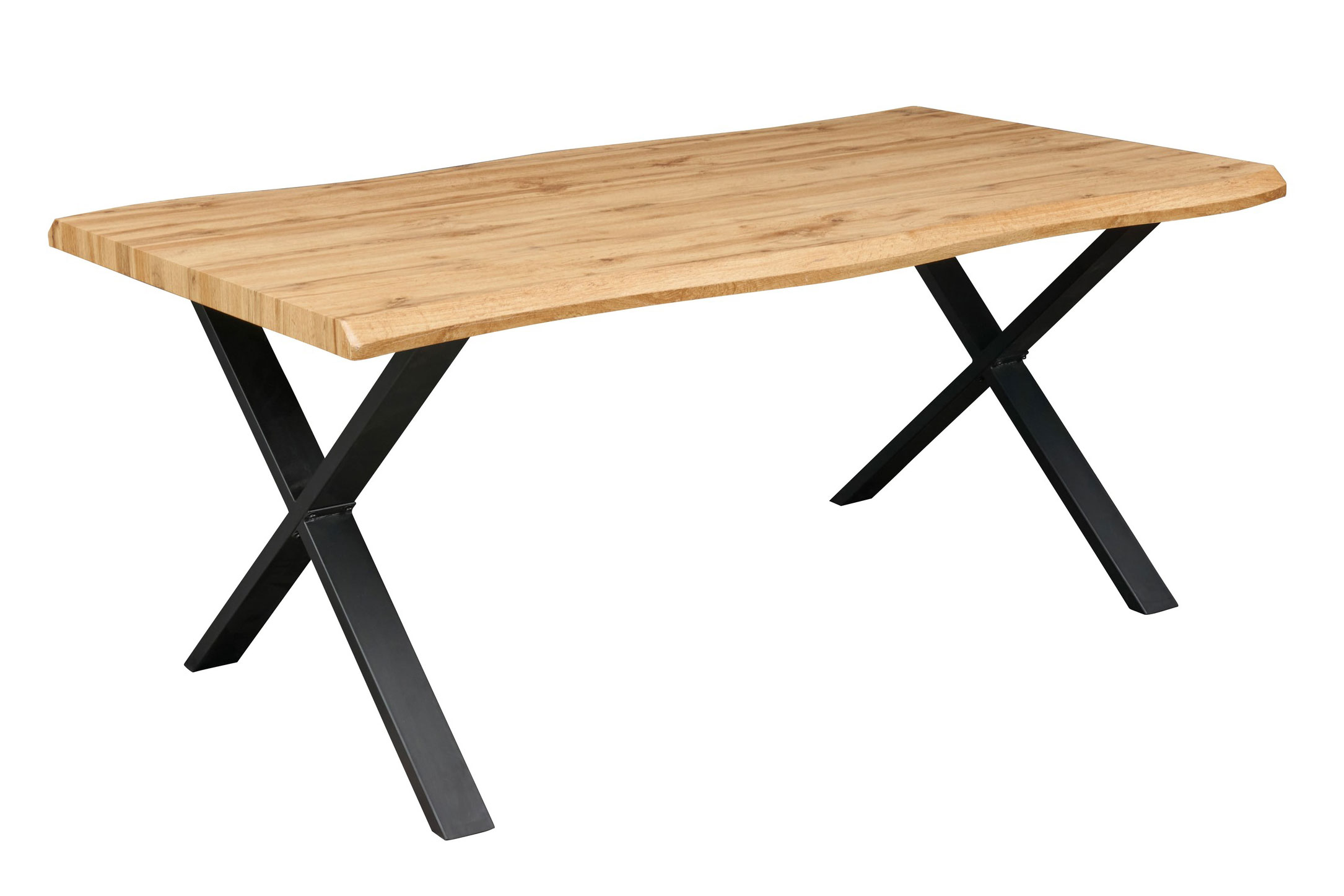 LC Home Esstisch »Macau« X-Fuß Gestell 180x100cm Holzoptik Industrial Design