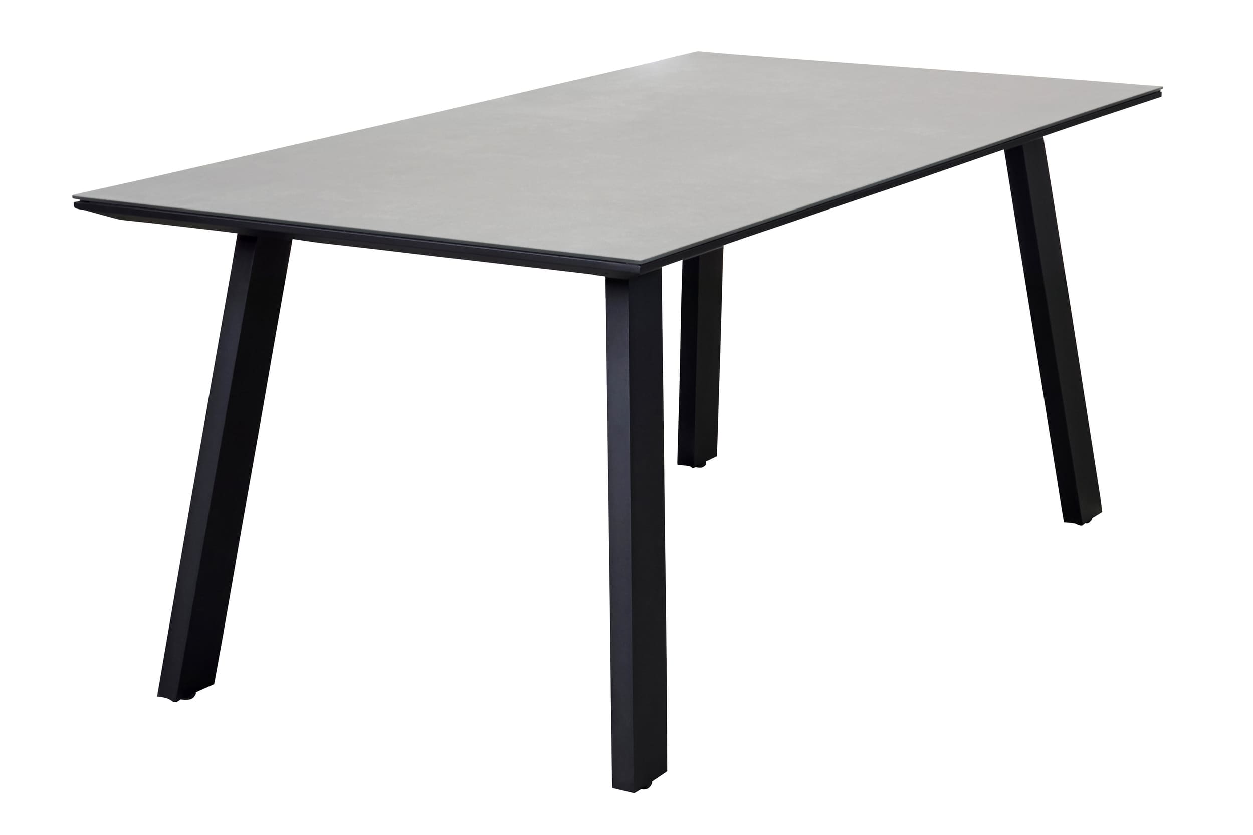 LC Garden »Sunrest« Gartentisch schwarz / Beton-Optik 180x90cm Terrassentisch