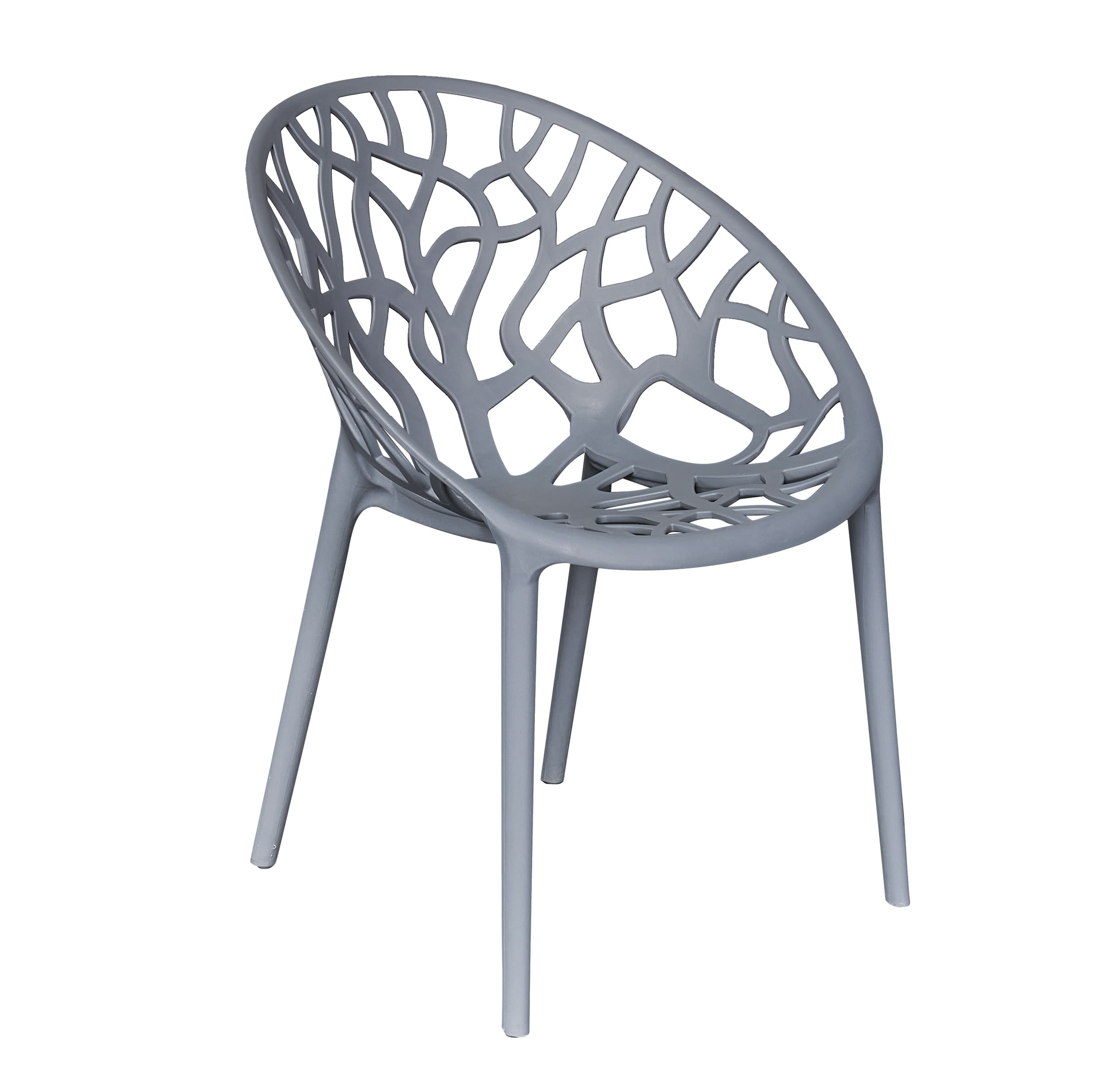 LC Garden Vomo Gartenstuhl Anthrazit Stapelstuhl Kunststoff stapelbar