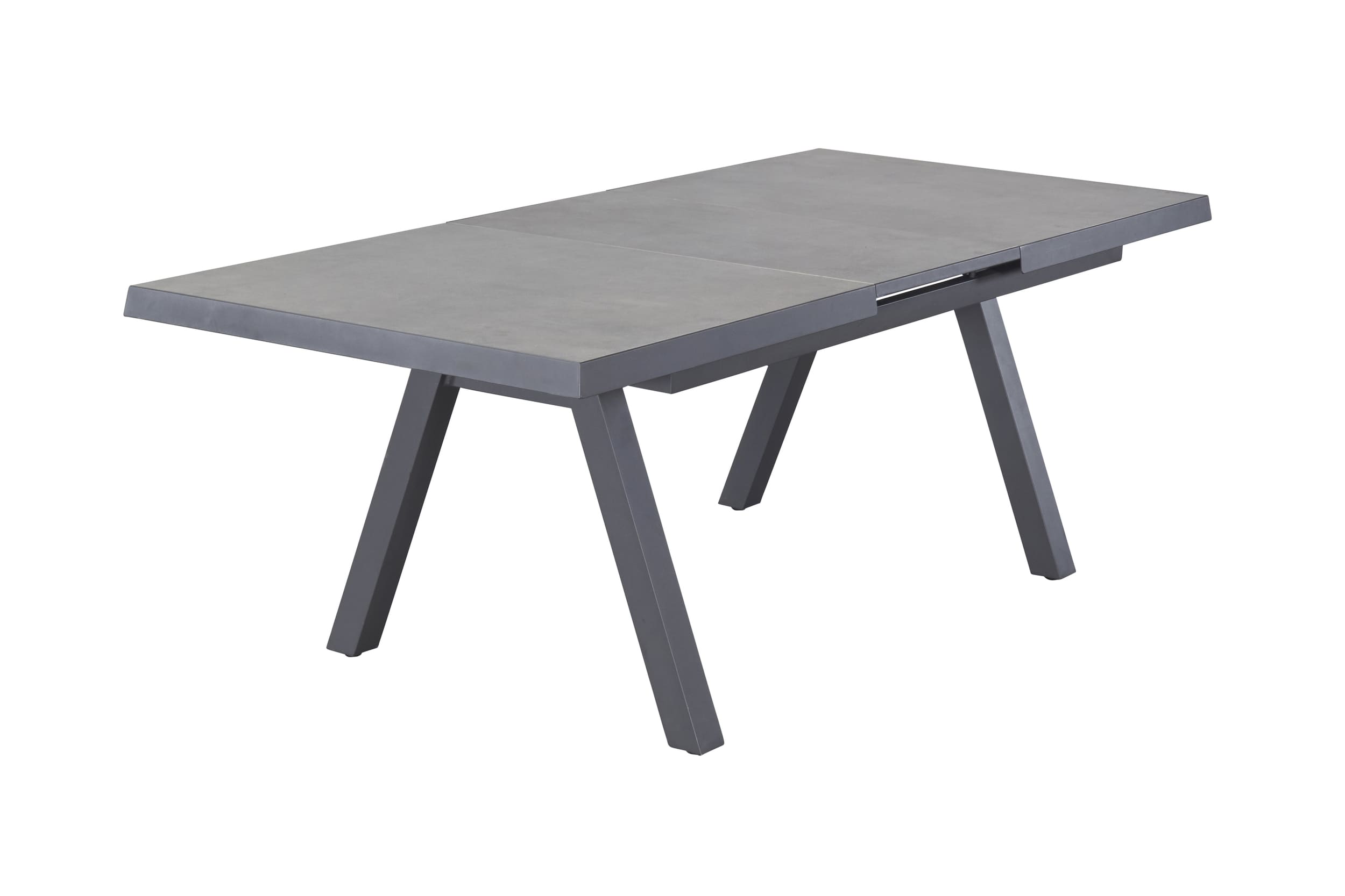LC Garden »Vivera« Gartentisch 160/210x100 anthrazit Aluminium/Keramik Stativ-Gestell Ausziehtisch mit Synchronauszug