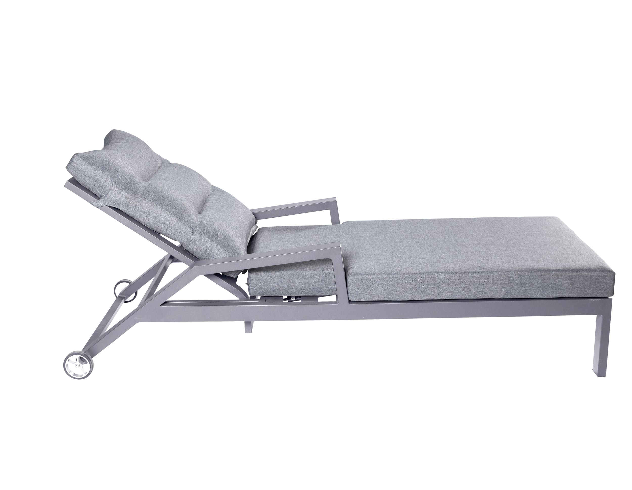 LC Garden »Bondino« Sonnenliege Gartenliege Relax silber