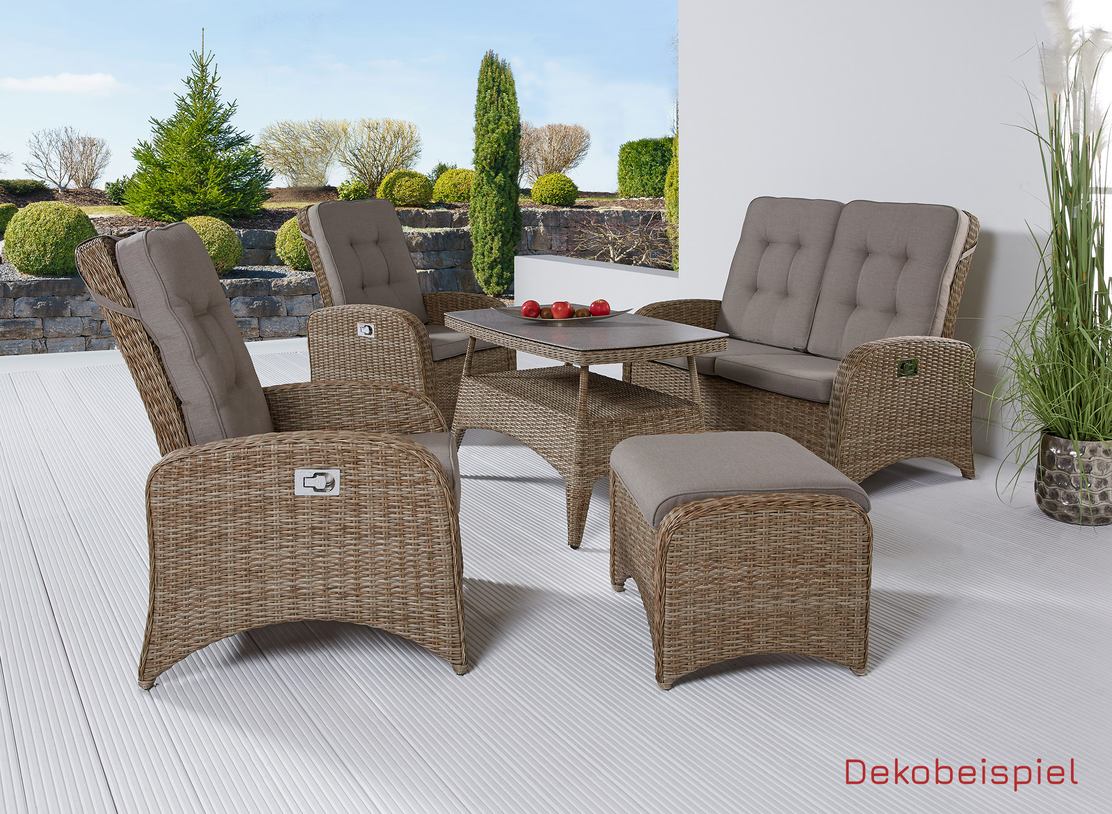 LC Garden »Vigo« Living Loungetisch Couchtisch natur