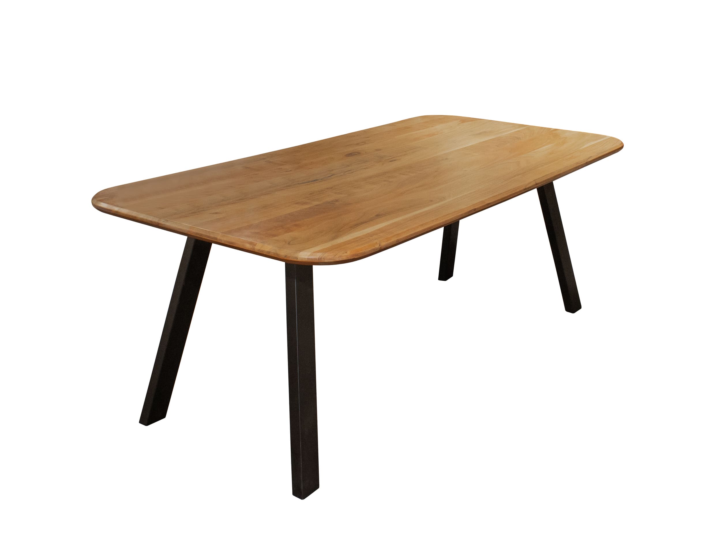 LC Home Esstisch 175x90cm Akazie Metallgestell Holztisch Akazienholz Massivholz Industrial Design