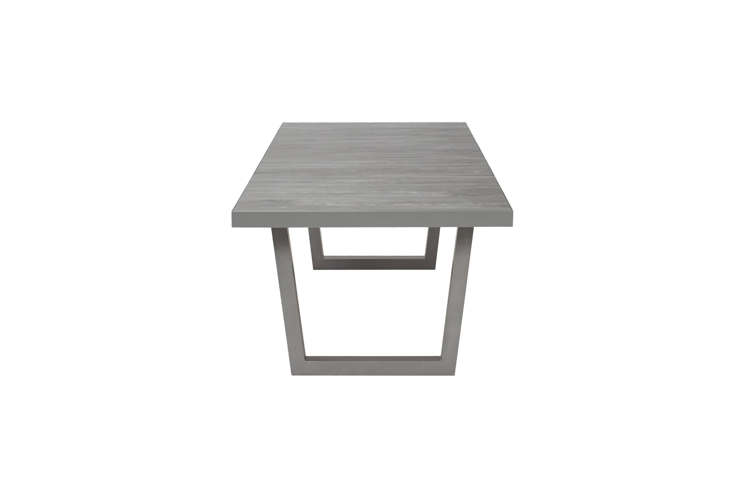 LC Garden »Bondino« Dining Gartentisch silber 200x100x75cm V-Fuß mit  Keramik Tischplatte grau