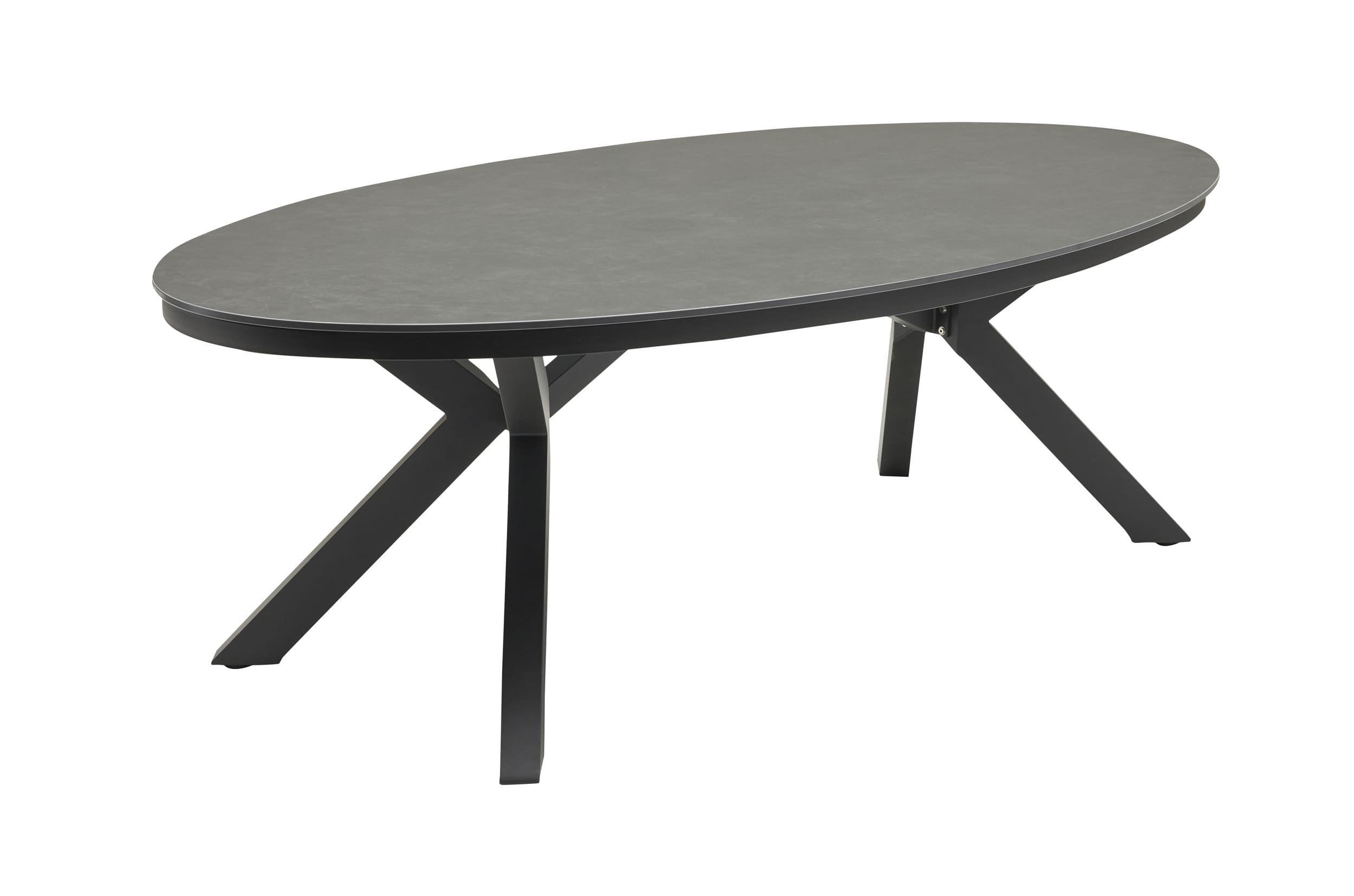 LC Garden »Terrano« Esstisch Gartentisch 220x120cm Sintered Stone Anthrazit