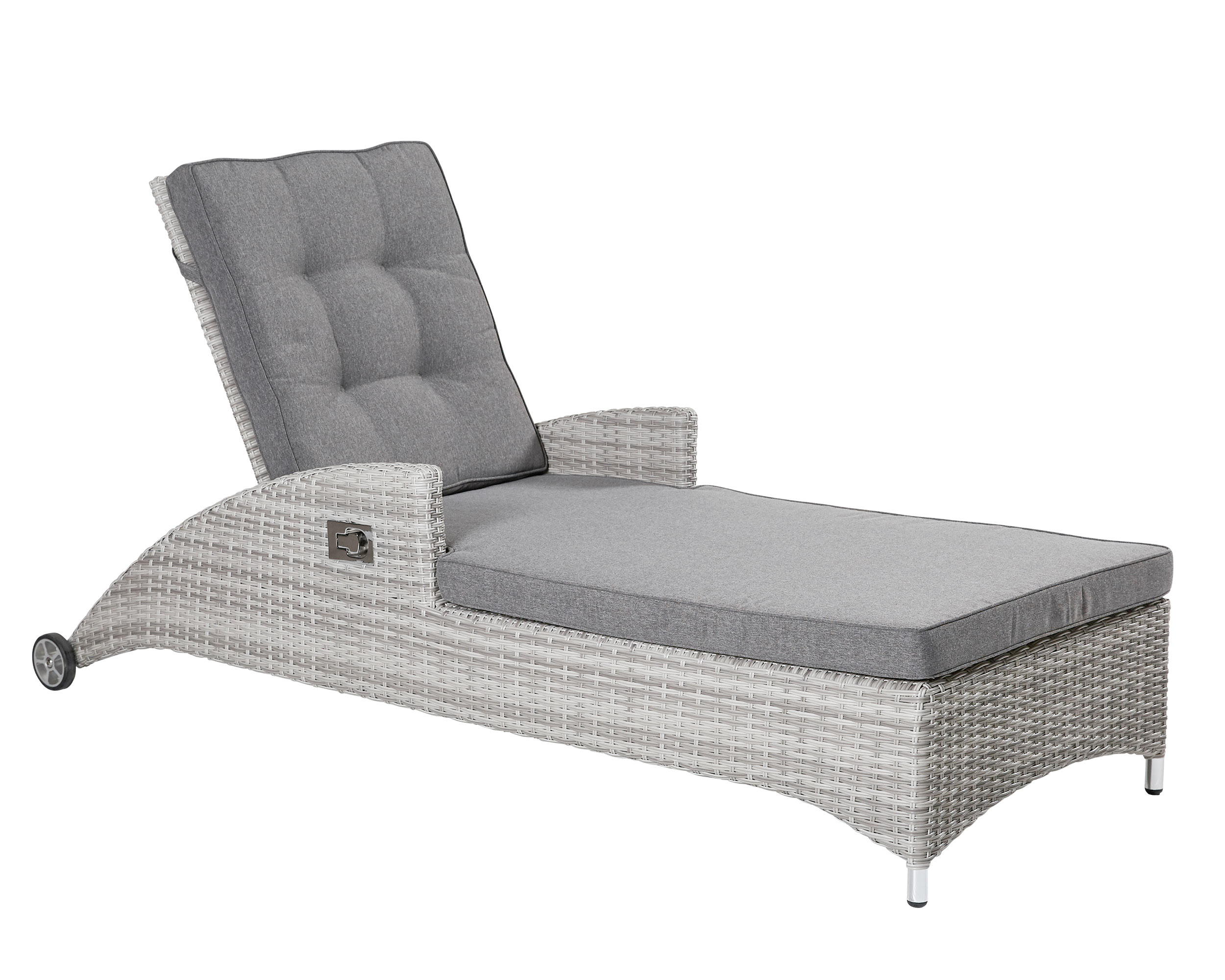 LC Garden »Parma« Sonnenliege Gartenliege Relax weiß-grau LC Garden »Parma« Sonnenliege Gartenliege Relax weiß-grau