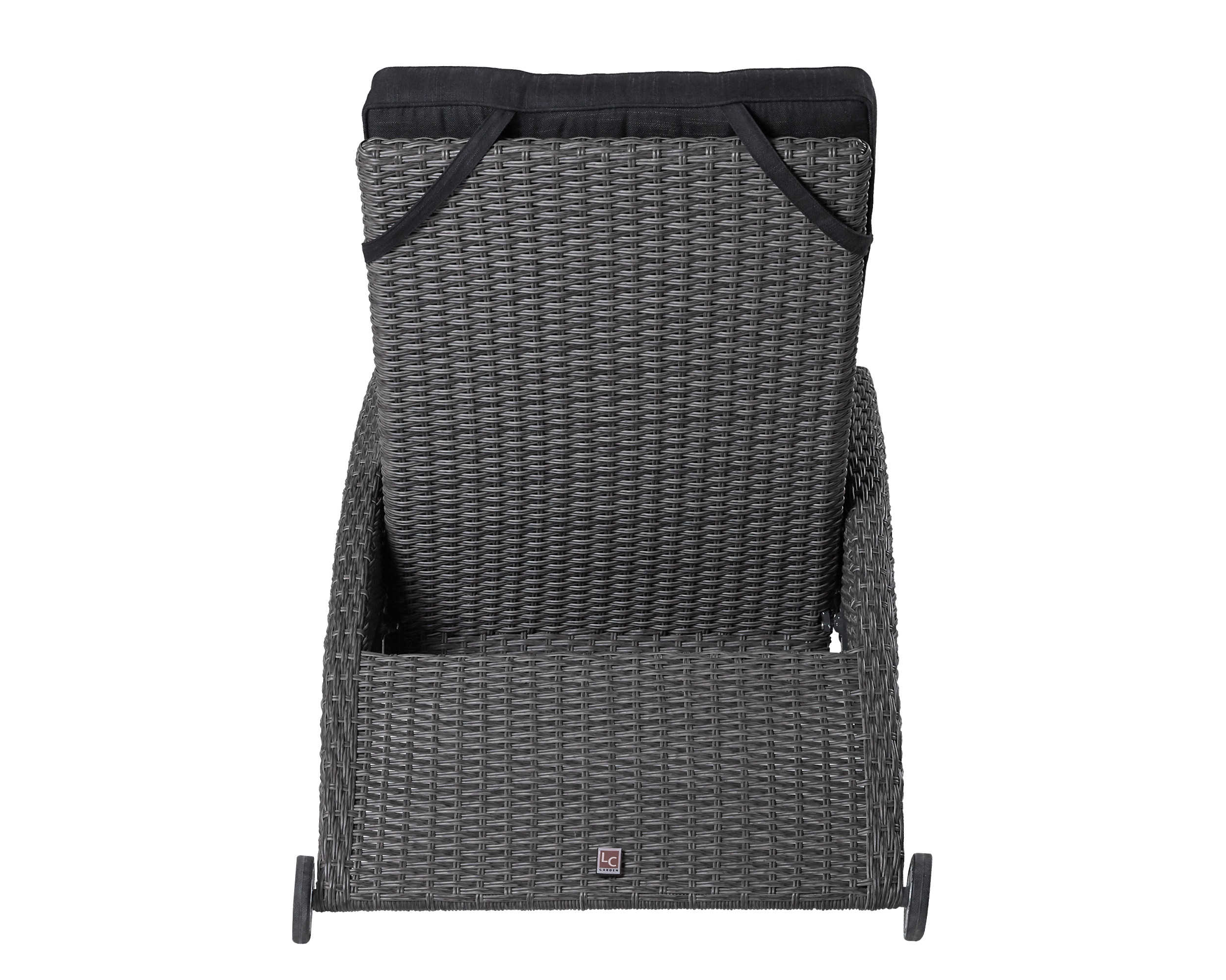 LC Garden »Barcelona« Living 2er Set Gartenliege grau-mix Sonnenliege Relaxliege