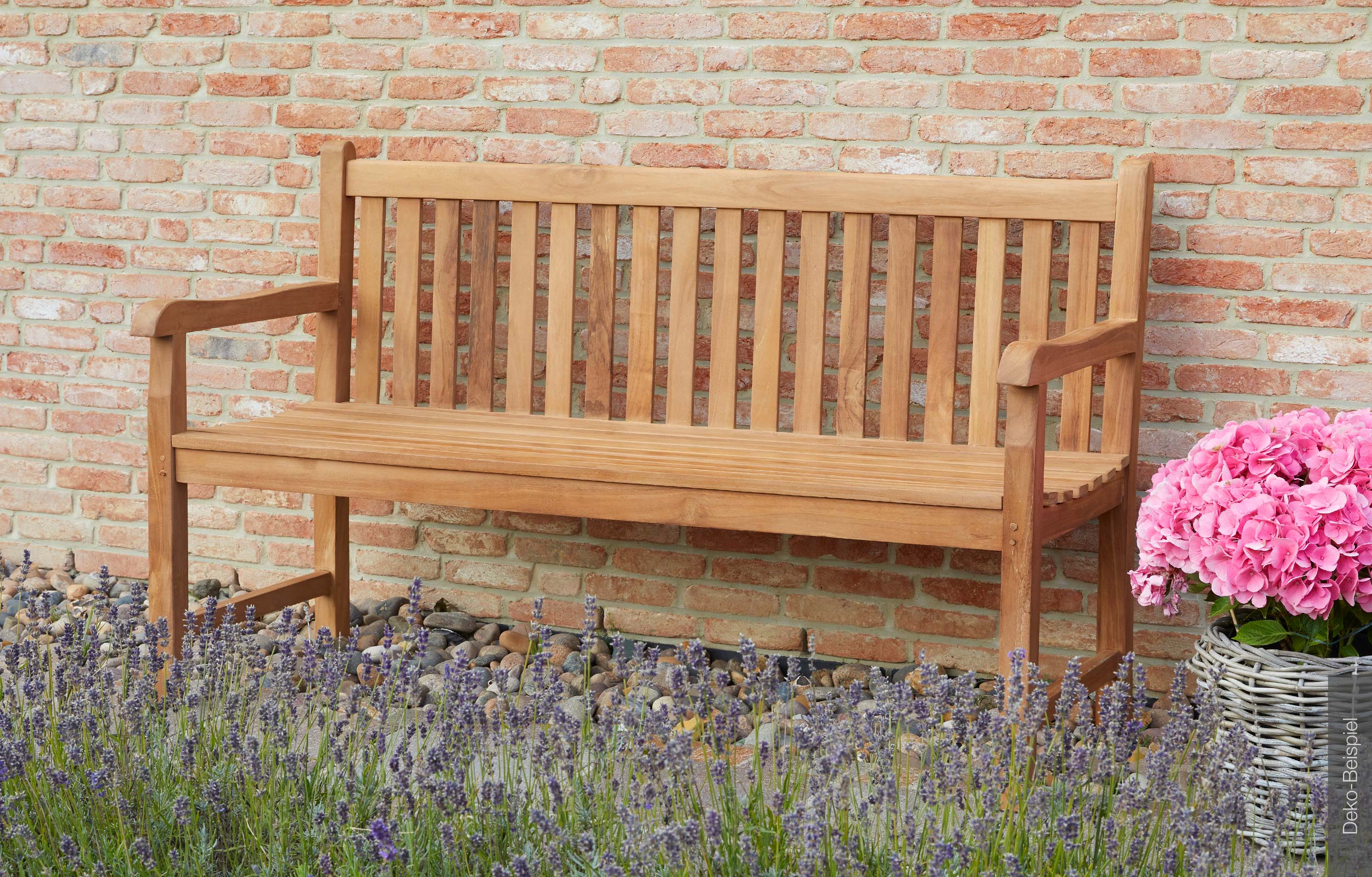 LC Garden »Kampen« Teak Gartenbank 180x55x92cm