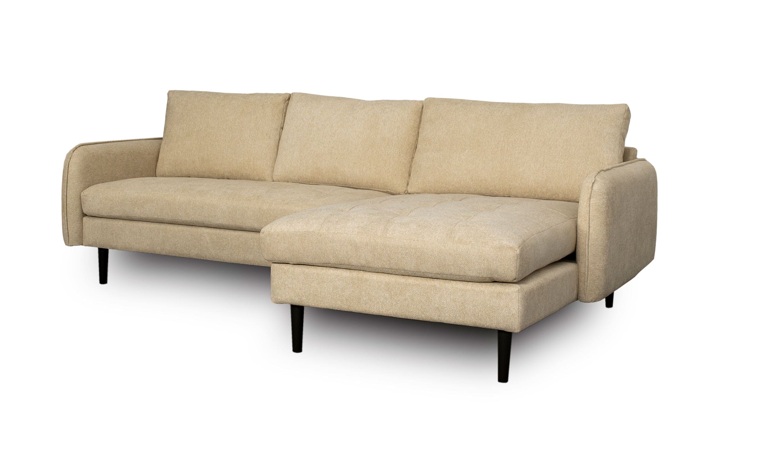 LC Home Sitzecke Ecksofa »New Orleans« Sofa Couch creme 235x154x86cm 