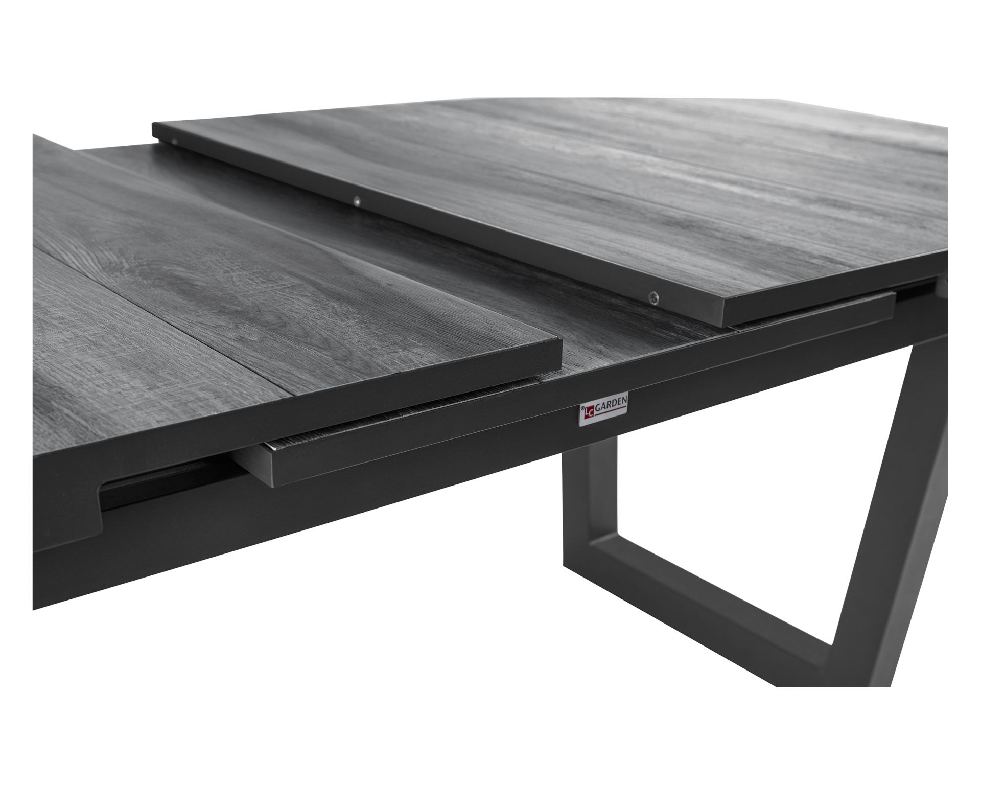 LC Garden Keramo Dining Ausziehtisch VFuß Anthrazit 200/260x100