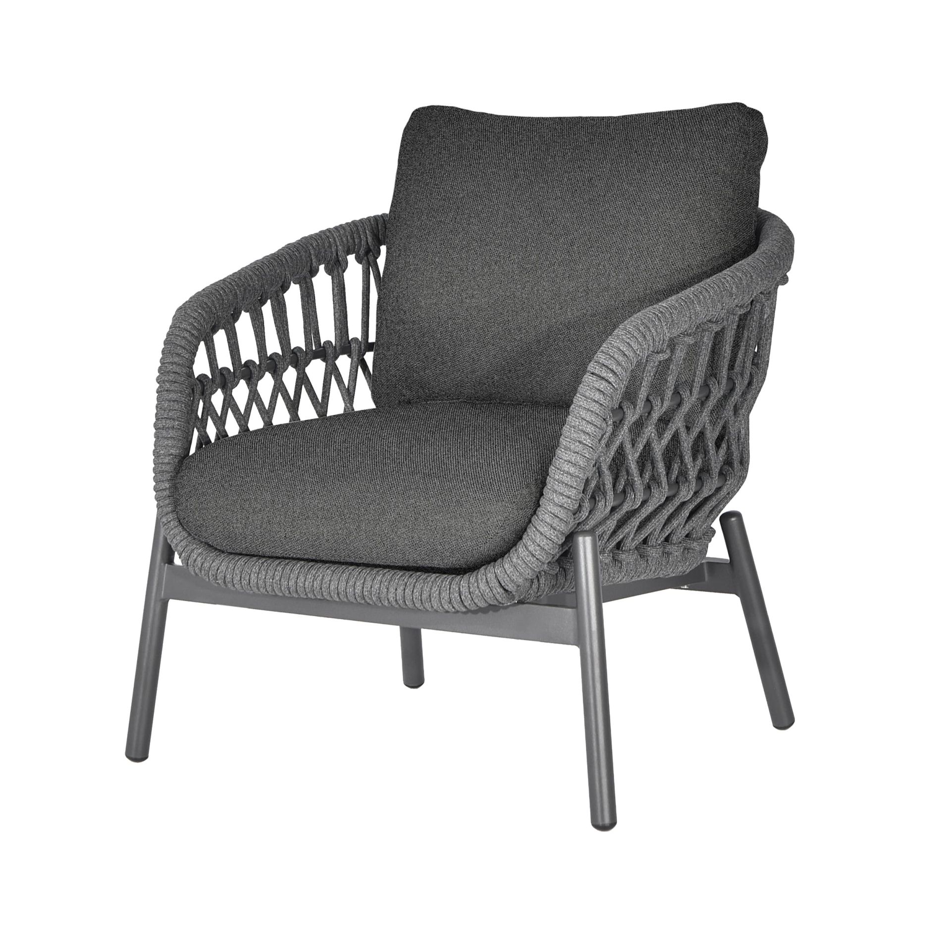 LC Garden »Bari« Gartenlounge Set 4tlg. Loungeset Rope-Geflecht inkl ...