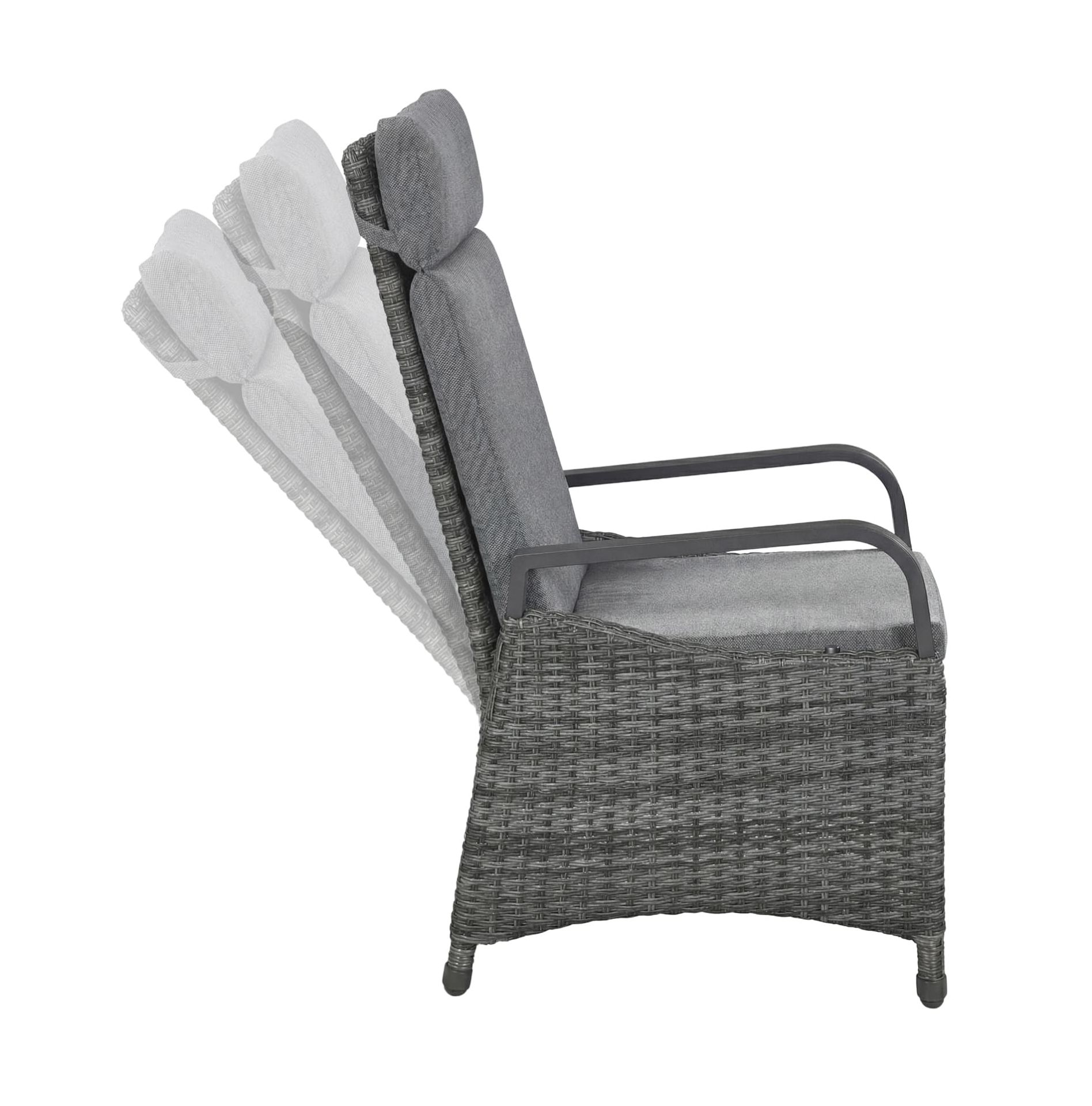 LC Garden »Komido« Gartenstuhl Polyrattan/Aluminium Positionsstuhl ...